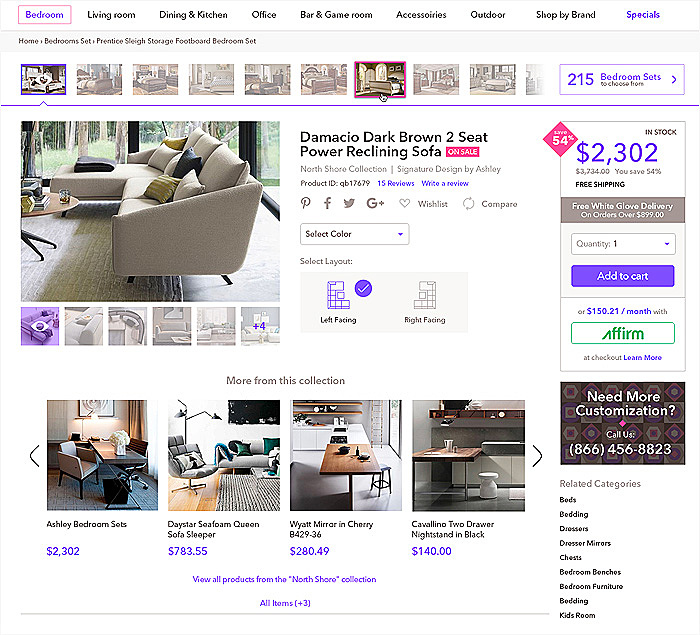 e-commerce website redesign