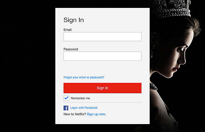 login page design examples
