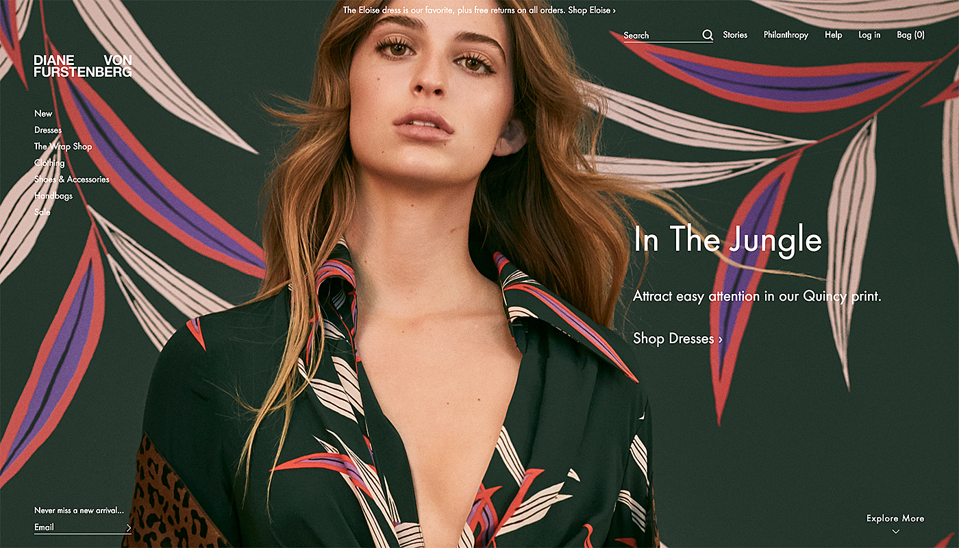 fashion website design