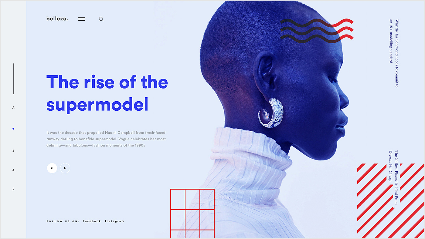 fashion website design