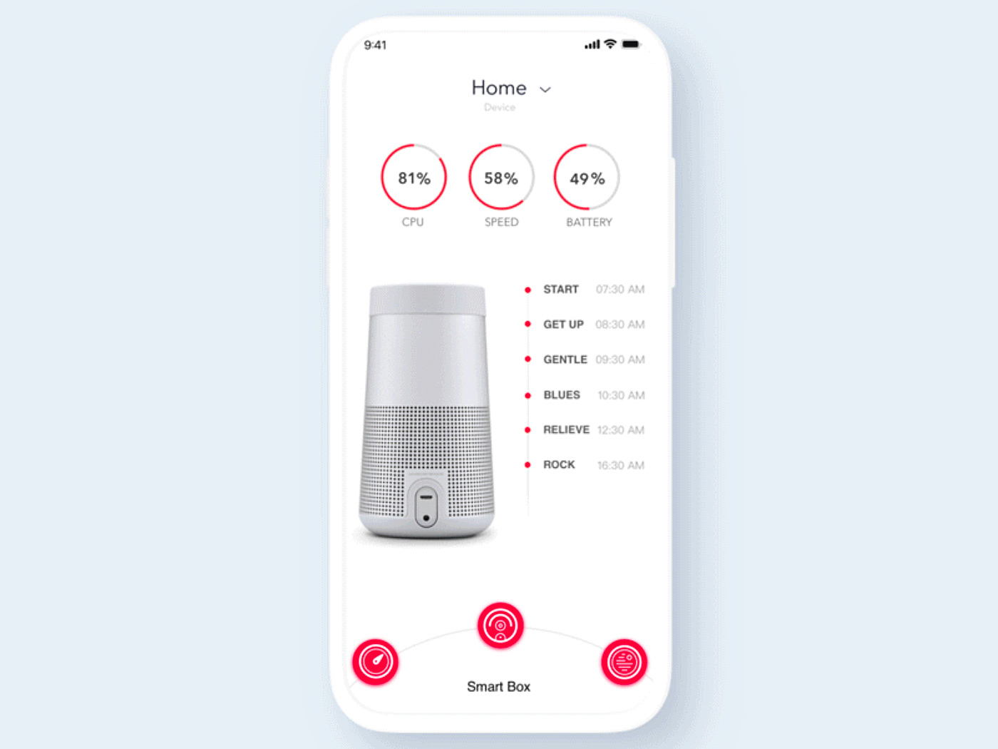 minimalism mobile UI