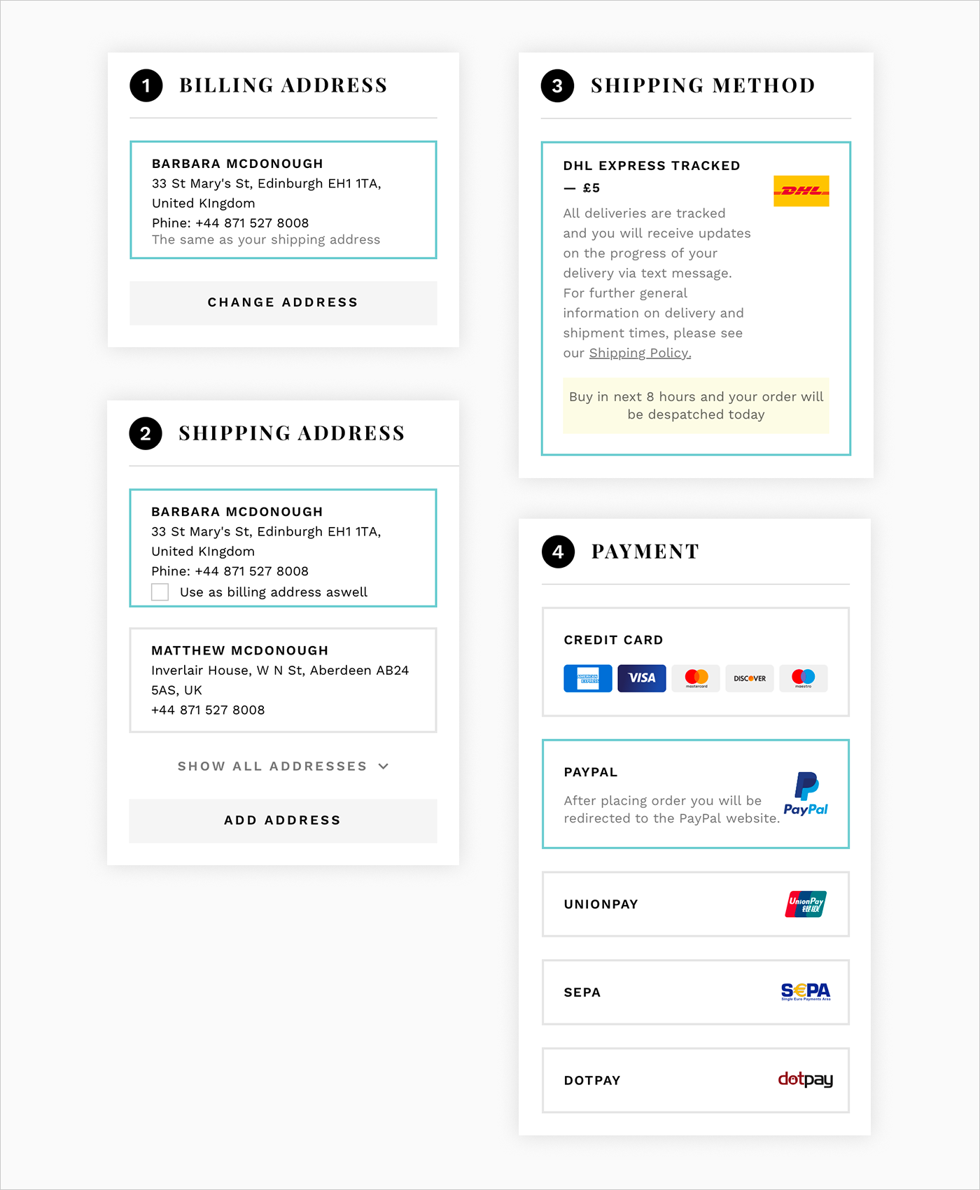 18 Examples of Mobile Checkout Form Design