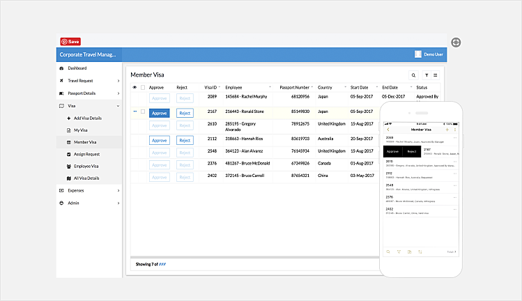 corporate travel management app