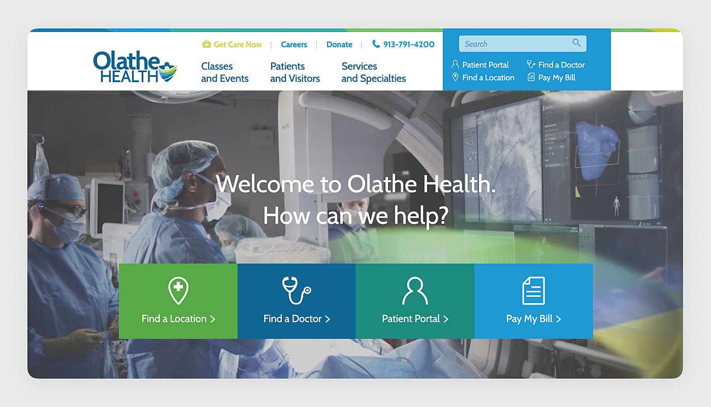 healthcare website design