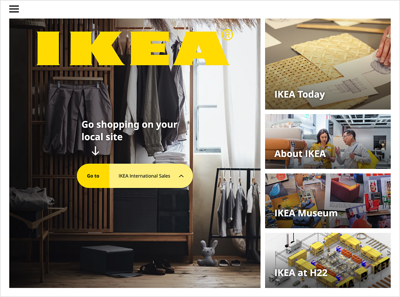 ikea website - best ecommerce website design