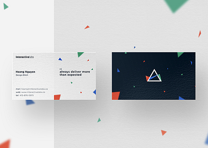 business cards brand identity