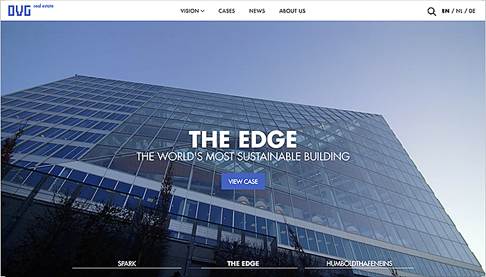 real estate website design example